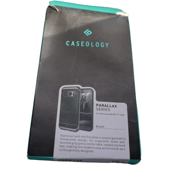 Samsung Galaxy S7 Edge Black Case Caseology Parallax Series - Picture 1 of 3